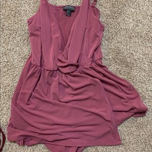 Mauve wrap romper